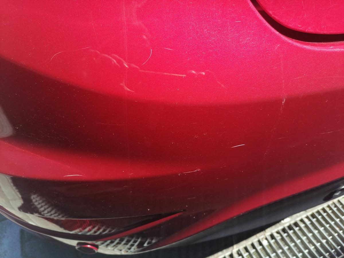 Ford Fiesta JA8 original Sto&szlig;stange Stossf&auml;nger hinten Candy Rot Facelift Bj.2017